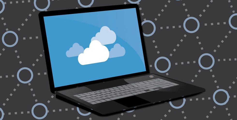 Free cloud computer backup illustration