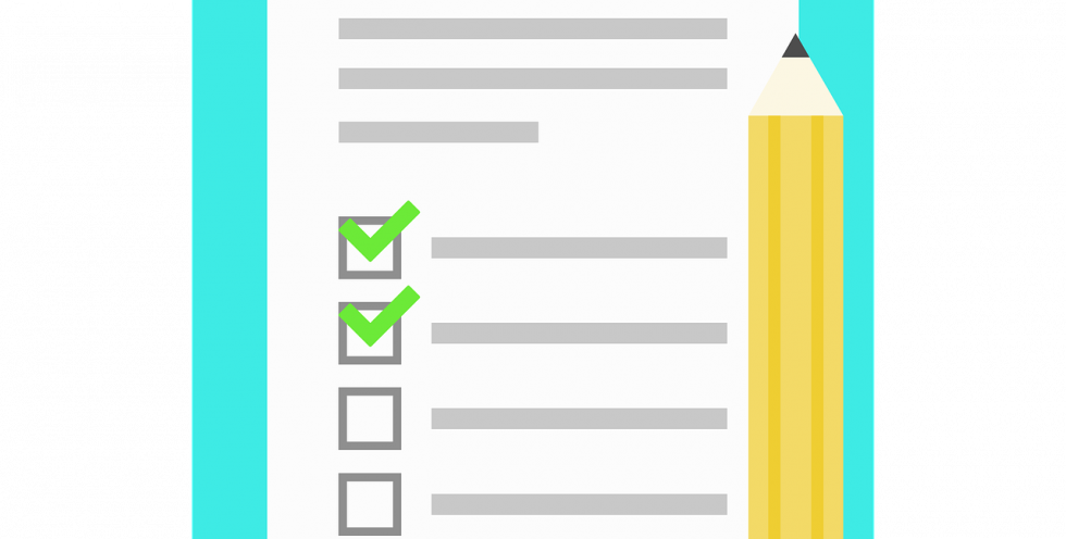 Free list notes icon illustration