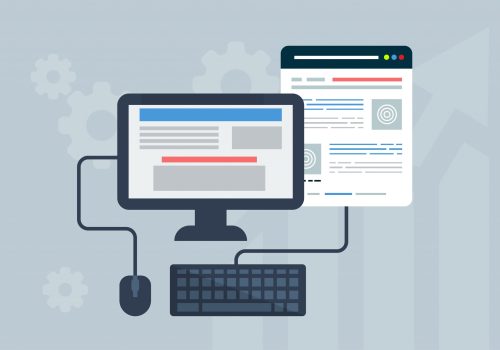 Free web design user interface website illustration